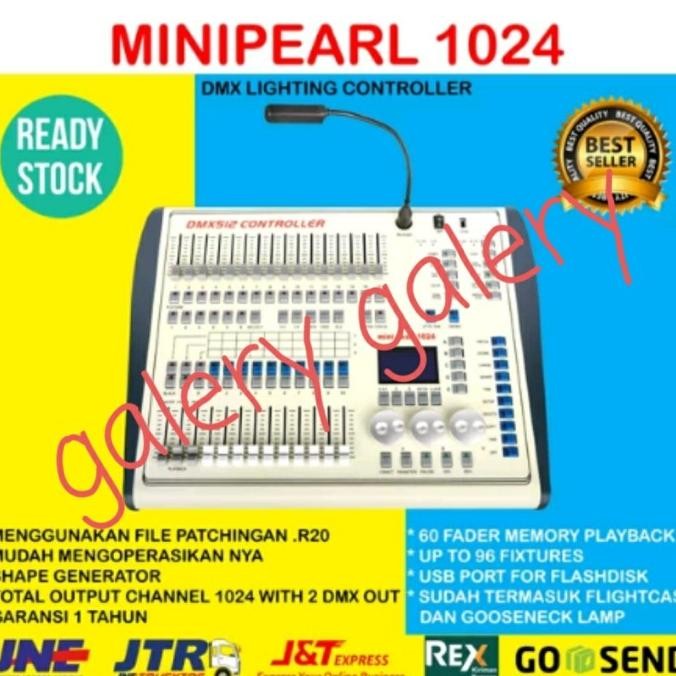 Mixer Lampu Panggung Minipearl 1024 Dmx Controller  Ready