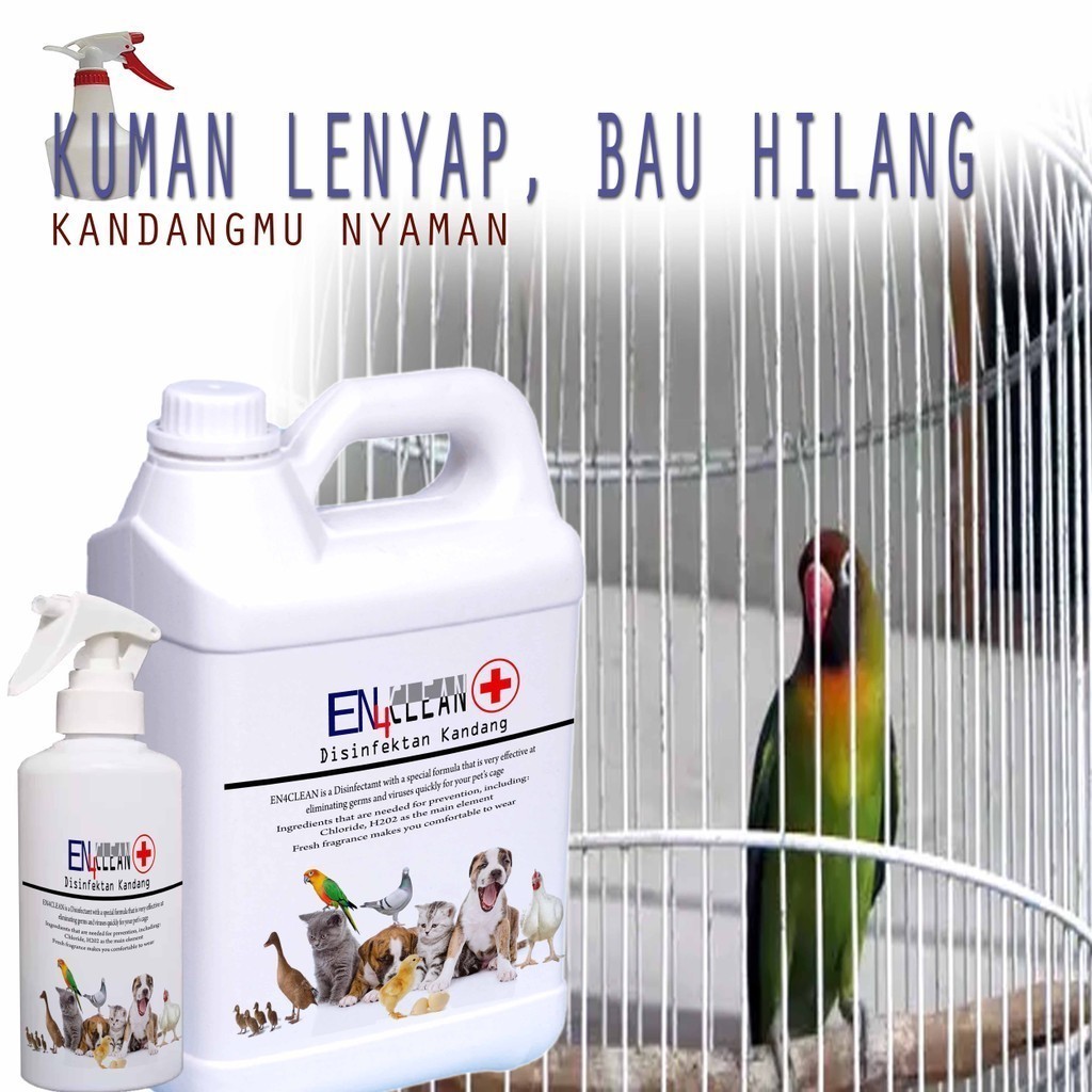 1 liter dan 5 liter EN4CLEAN Disinfektan kandang spray penghilang bau kandang 5B3274