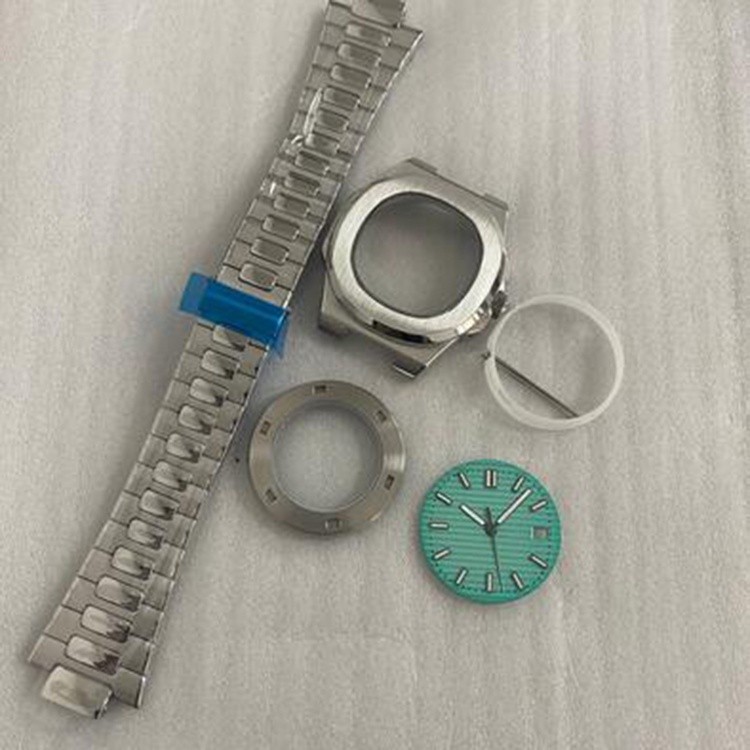 41MM Casing Jam Tangan Dial Tali Kit Tangan Casing Cermin Kaca Safir untuk Bagian Modifikasi Pergera