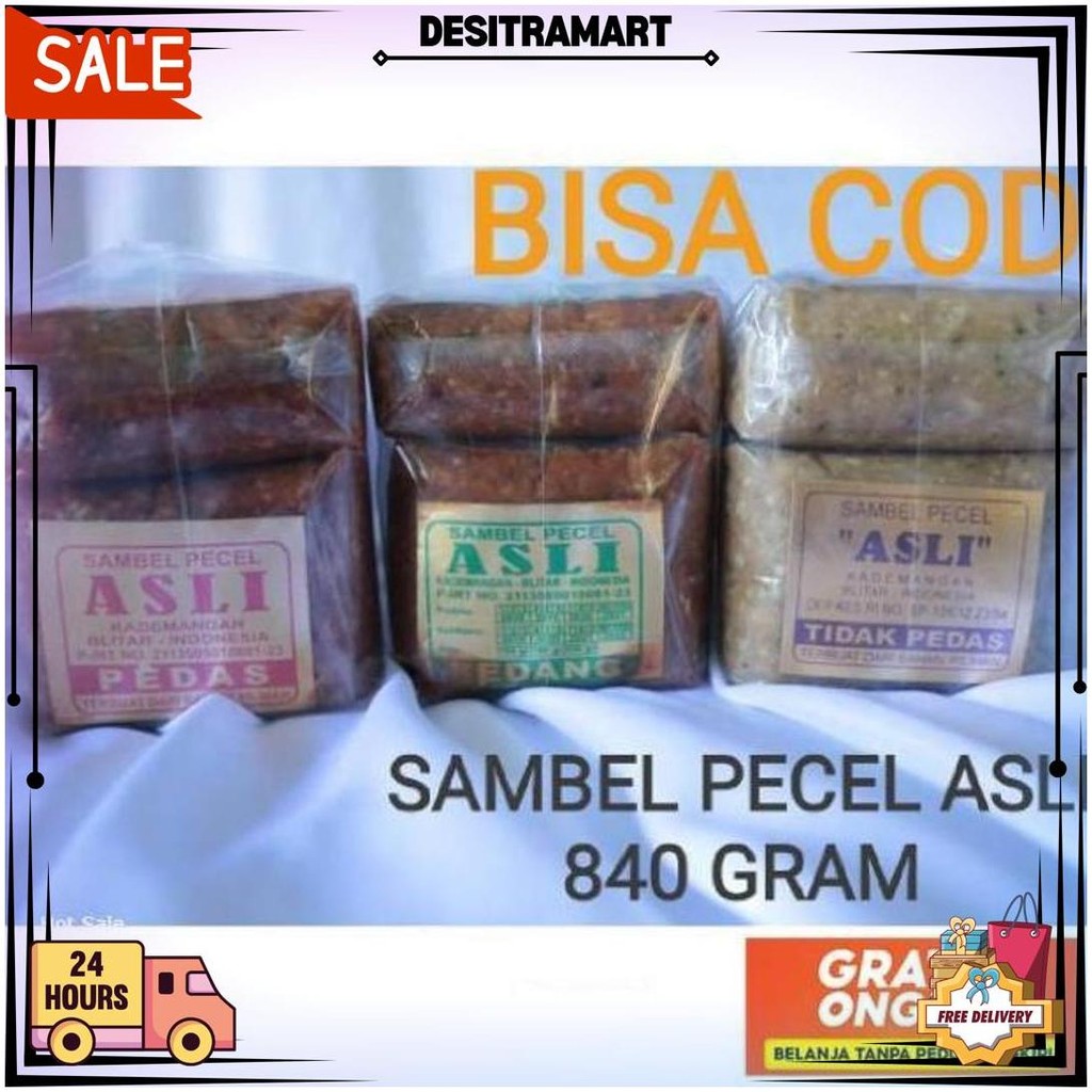 

Sambel Pecel Asli Blitar 840 Gram Bg Promo 10.10