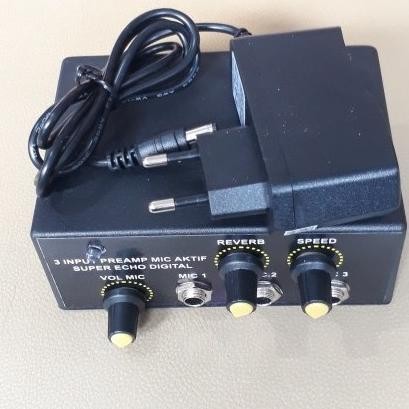 Efek Vokal/Pre Amp Mic Echo Digital/Penguat Suara Gitar Listrik
