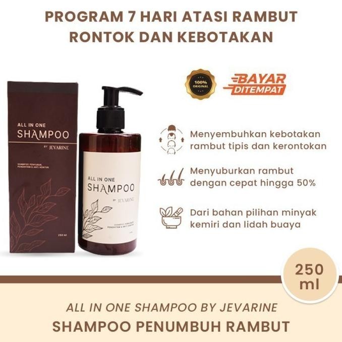 Shampo Jevarine All In One Shampo Jevarine Efektif Menumbuhkan Rambut