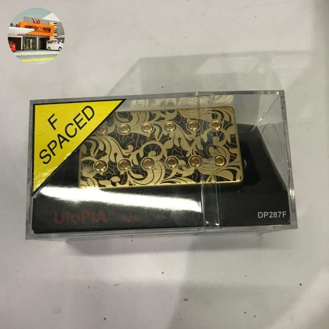 DIMARZIO DP287 FSGBK - utopia neck, F spaced, satin gold/black
