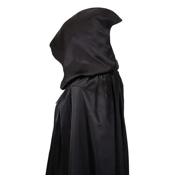 ala Halloween Cosplay / Jubah Cosplay Death Jubah Hitam Penutup Kepala