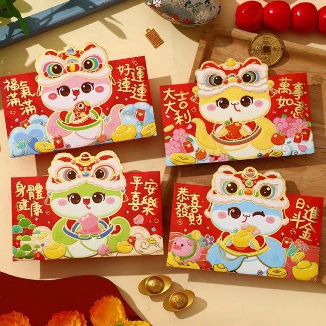 

SDF NEW 2025 Angpao Imlek Bentuk Amplop Tahun Ular Angpau Sincia Uler Angpao Panjang Merah Premium Tebal Murah Grosir TERLARIS