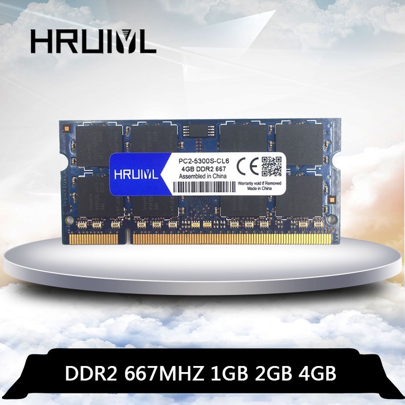 HRUIYL DDR2 4gb ram 667 800 Mhz PC2-6400 PC2-5300 sodimm laptop ram ddr2 4gb notebook 4g memori ddr2