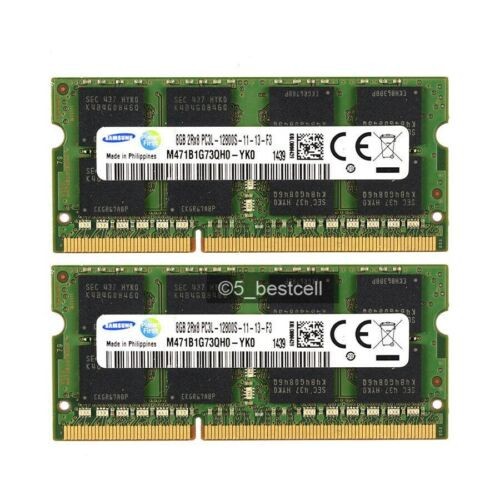 Baru Samsung 16GB 2X 8GB 2Rx8 16GB =(8GBx2) PC3L-12800 1.35V DDR3L-1600Mhz 1600MHz 204pin Memori Lap
