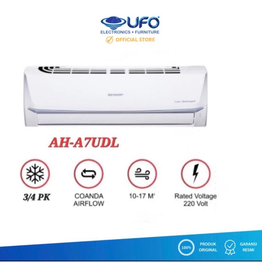 Sharp AH-A7UDL AC Low Watt 3/4 PK