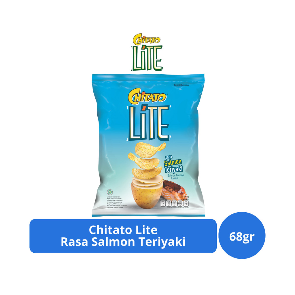 

Chitato Lite Keripik Kentang Rasa Salmon Teriyaki 68gr