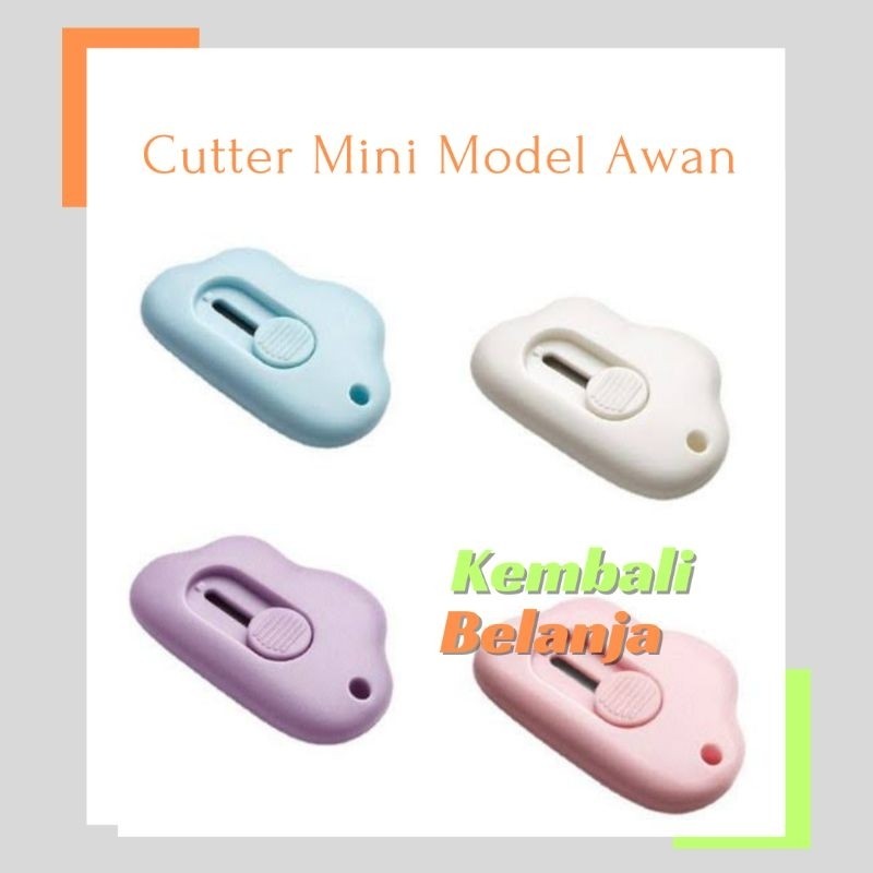 

Pisau Cutter Mini Bentuk Awan/ Cutter Mini Praktis/ Pemotong Kertas Mini/ Alat Pembuka Paket/ Mini