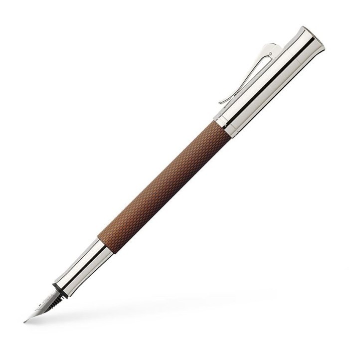 

Graf-Von Faber-Castell Fountain Pen Guilloche Cognac