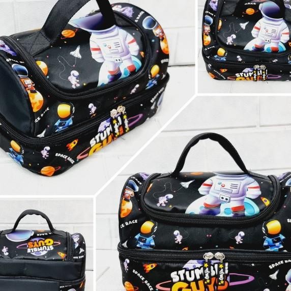 Tas Bekal Lunch Bag Anak 2 Tingkat Stumble Guys - Rainbow Friends