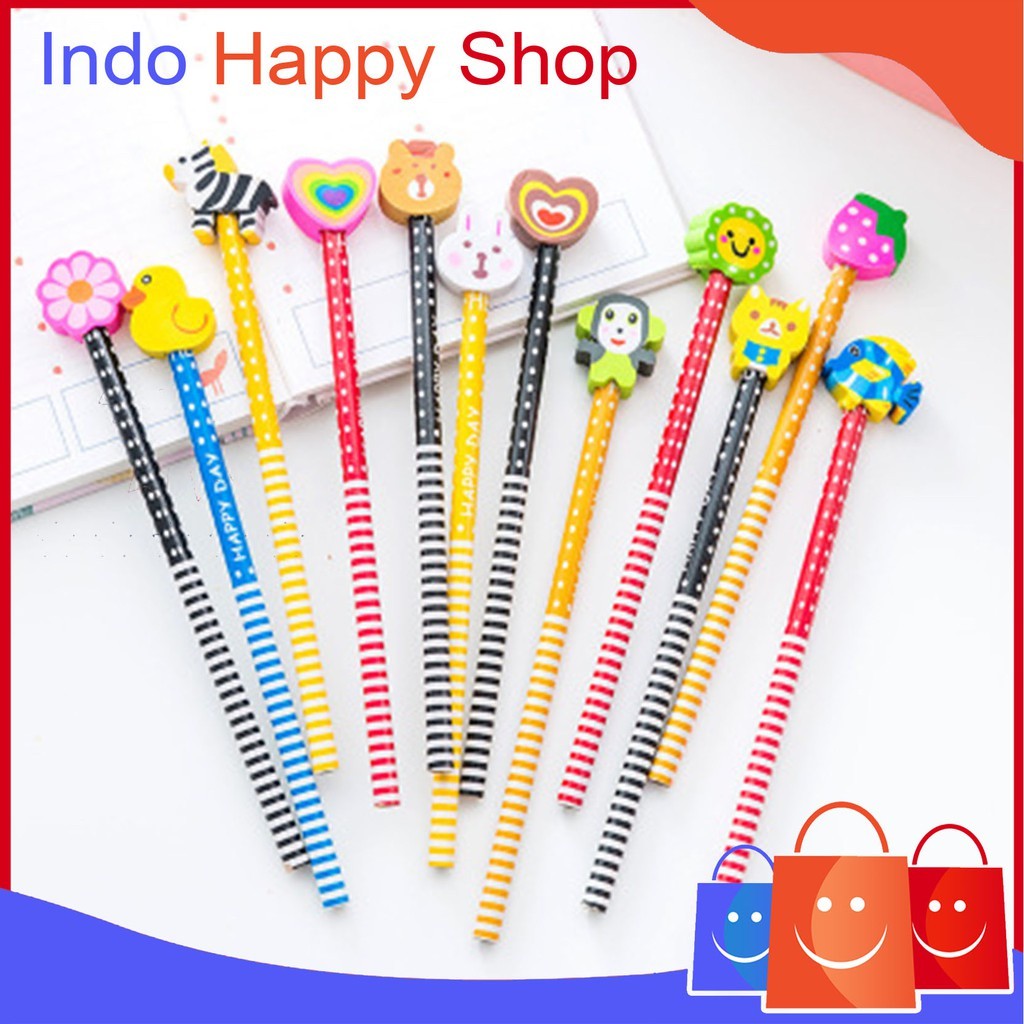 

Pensil Karakter + Penghapus Pensil Lucu Ada penghapus Pensil Fancy Pensil Unik Karakter Souvenir