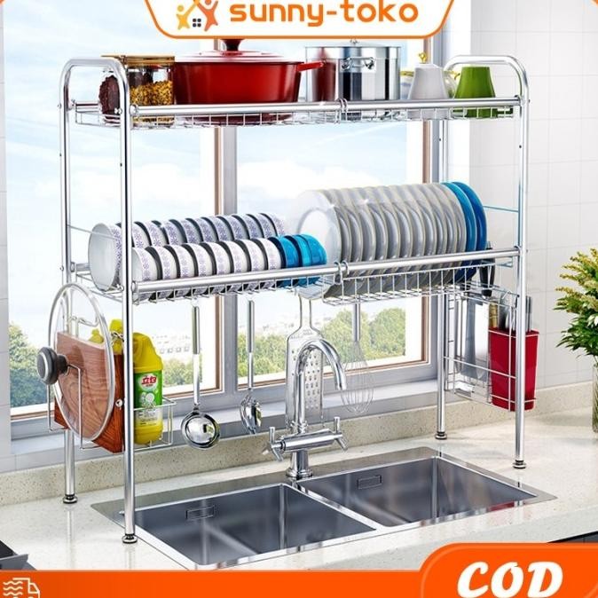 304 Rak Piring Wastafel Stainless Steel / Rak Wastafel Dapur