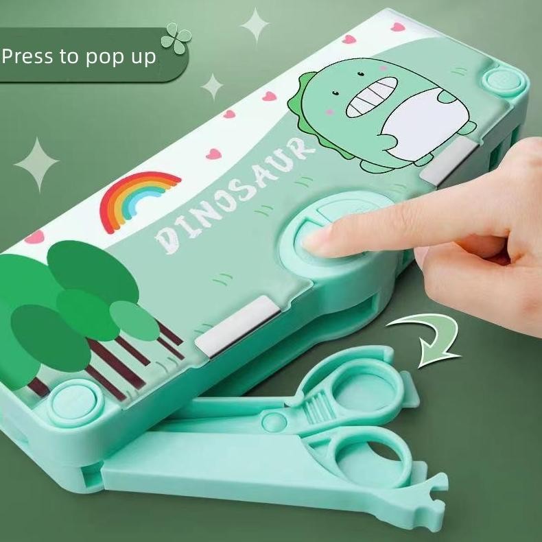 

TERLARIS Tempat pensil multifungsi kartun, tempat pensil multifungsi anak berkapasitas besar/Tempat pensil yang menyenangkan rt-87