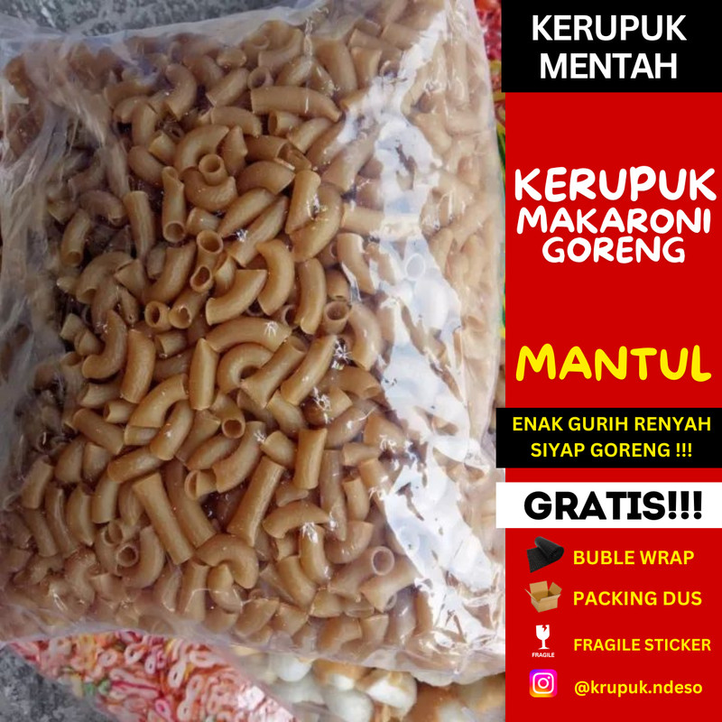 MAKARONI KRIUK MENTAH 1KG TERMURAH