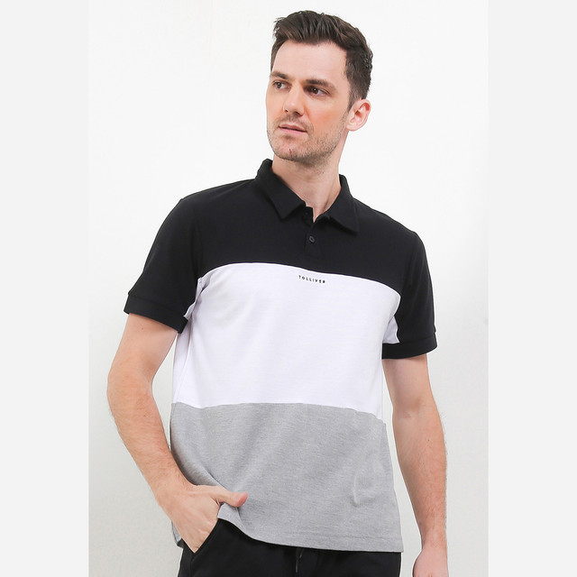 Tolliver Sporty Combo Polo Shirt Pria
