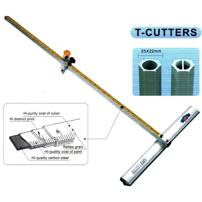 

[ Rd ] Glass Cutter T Shape 90 Cm Penggaris Pemotong Kaca Bentuk T
