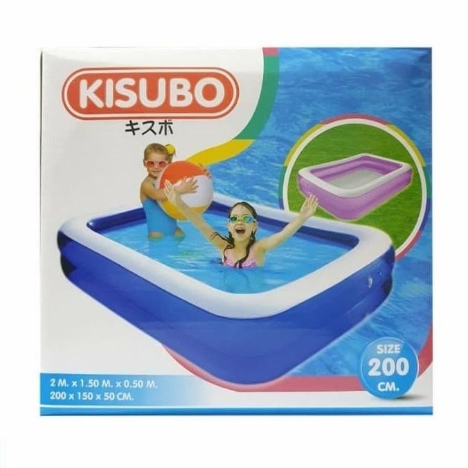 Kolam Renang Anak Polos Besar Kisubo Ksb200 Warna Biru / Pink Uk 2M