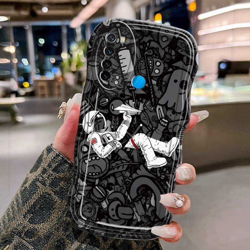 Casing Hp Untuk Xiaomi Redmi Note 8 Note 8T Case Casing pola Astronot NASA Kasing HP Cesing Silikon 