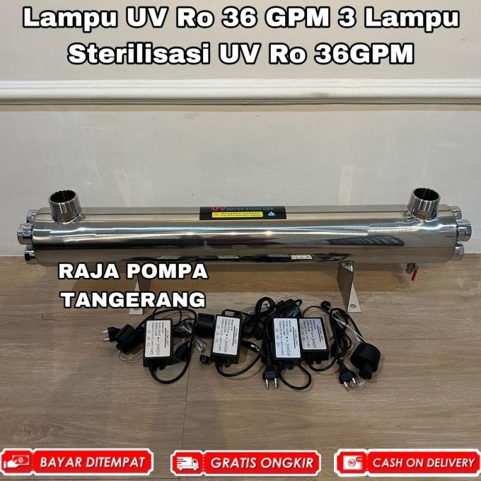 Lampu Uv Ro 36 Gpm 3 Lampu Sterilisasi Uv Ro 36Gpm