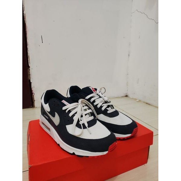 SEPATU SNEAKERS PRIA NIKE AIR MAX 90 DM0029400 SECOND ORIGINAL - 43