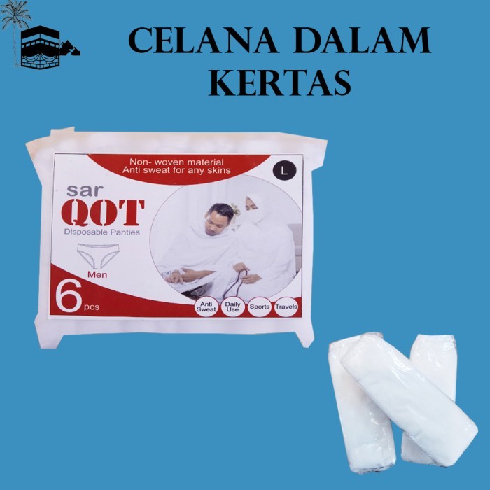 Sale Celana Dalam Sarqot Sekali Pakai Cd Traveling Cd Rumah Sakit Perlengkapan Haji Umroh Skl