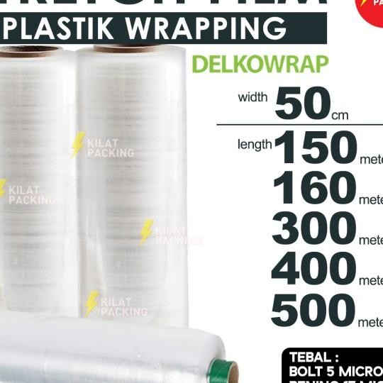 Stretch Film Bening / Plastik Wrapping Barang Plastic Wrap 50Cm Satuan