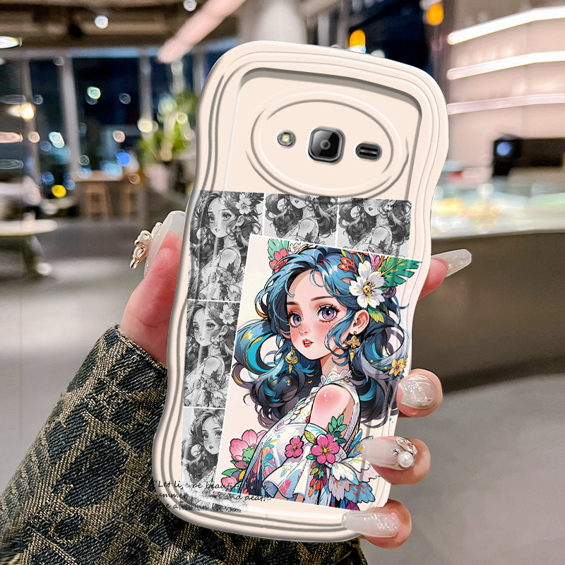 Casing Hp Untuk Samsung Galaxy J3 2016 Case Casing Softcase bunga perempuan pelindung silikon gelomb