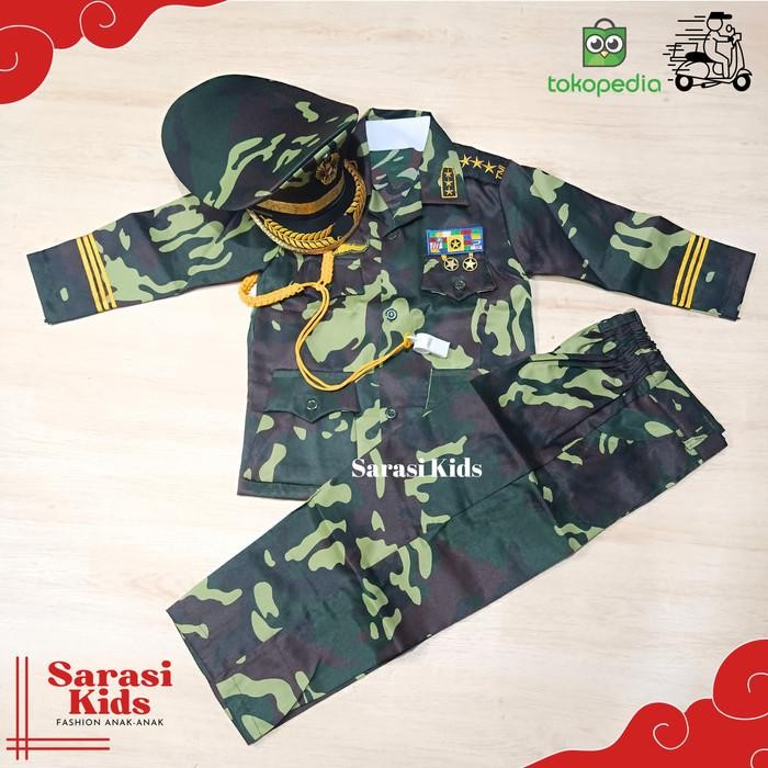 Baju Tni Jendral Anak Laki Laki Baju Tni Loreng Baju Tentara Anak Anak