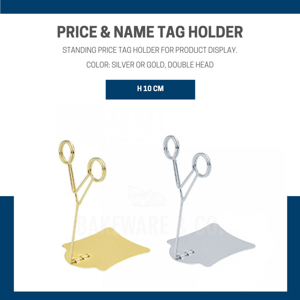 

Price Name Tag Standing Display Holder - Stainless Food Grade V