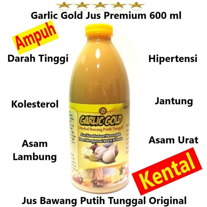 

Garlic Gold Jus Bawang Putih Tunggal Lemon California Jahe Merah Madu