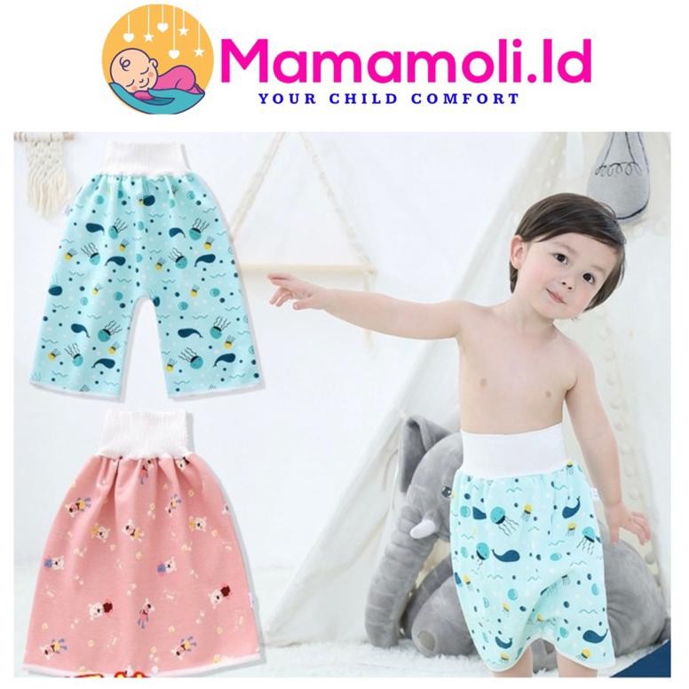 ORIGINAL Celana Rok Ompol Ngompol Anak Bayi/ Celana Perlak Pipis Anak Waterproof/ Rok Clodi Anti Ngo