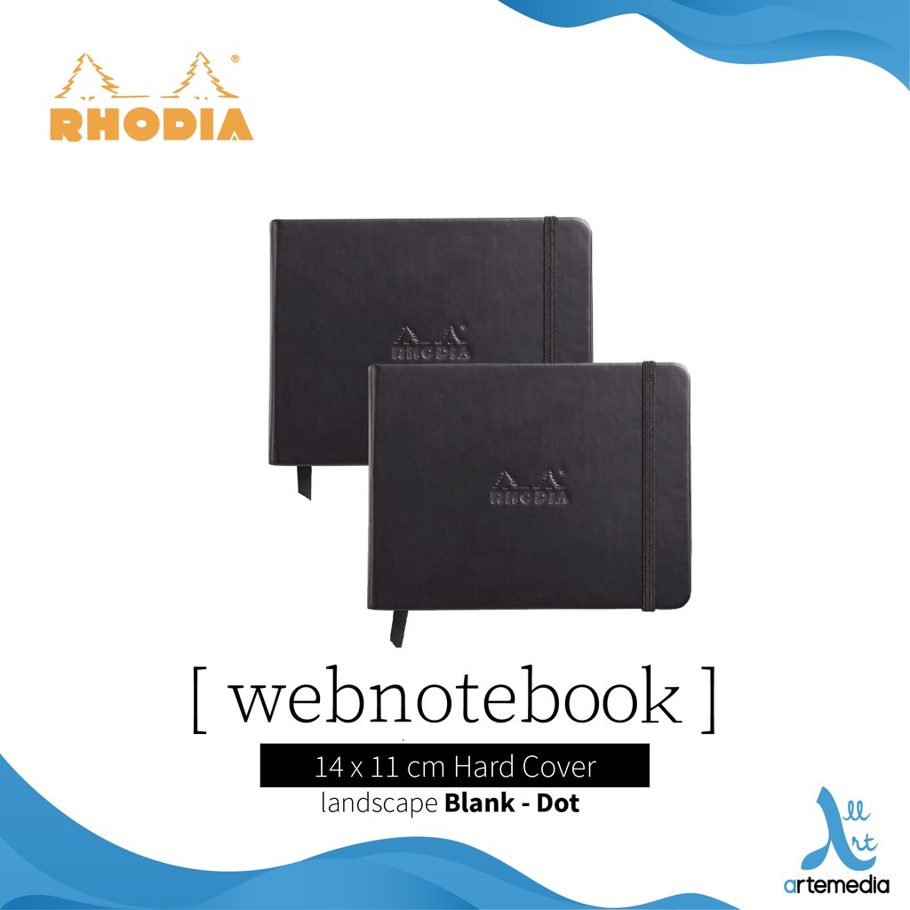 

Rhodia Webnotebook 14x11cm Buku Catatan Sampul Keras |VHnMB09a|