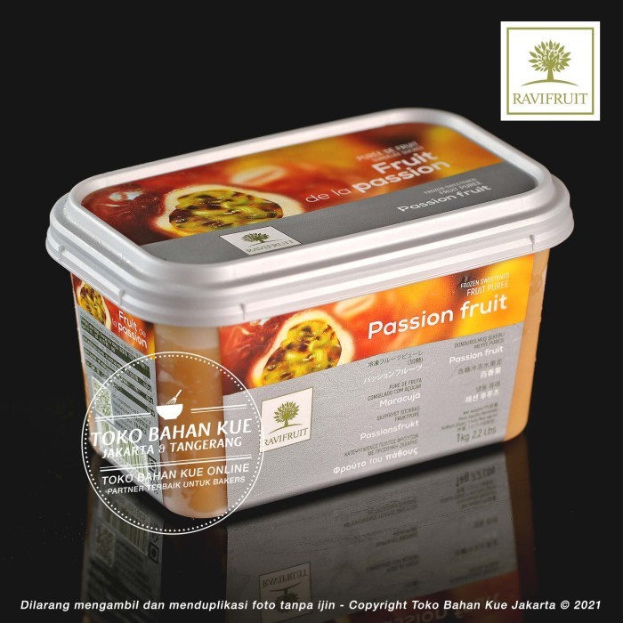 

Ravi Fruit Puree Buah Beku 1Kg Ravifruit Passion Fruit Frozen Fruity