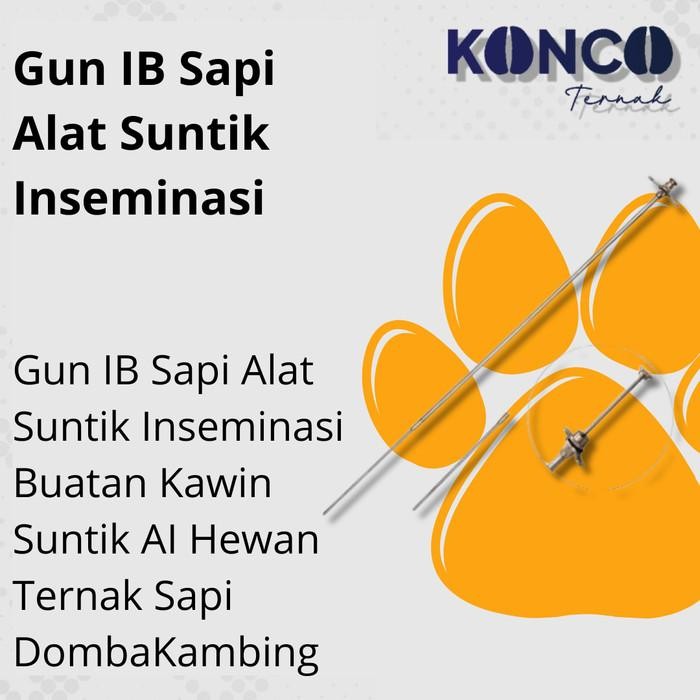 IB Gun Alat Inseminasi Buatan Gun Pipa Sapi Kambing Stainless Steel Hewan