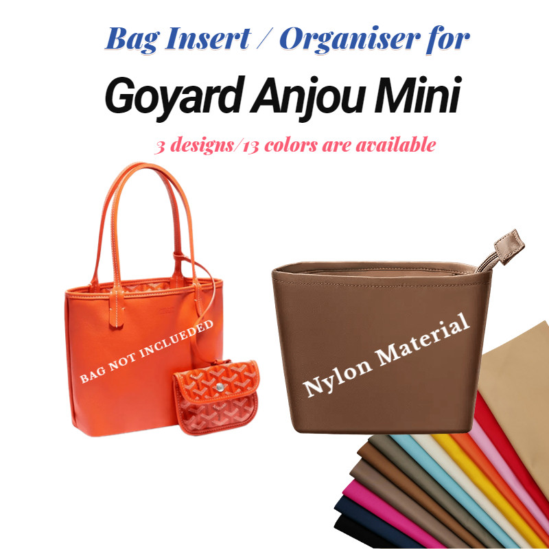 Pecinta Tas | Sisipan Tas Nilon Untuk Tas Tote Mini Goyard Anjou, Pengatur Tas, Pencegah Noda Dan Ko