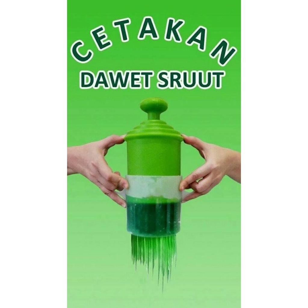 Buy New Cetakan Cendol Sruut/Dawet Free Tepung Cendol Sruut Neo 2024