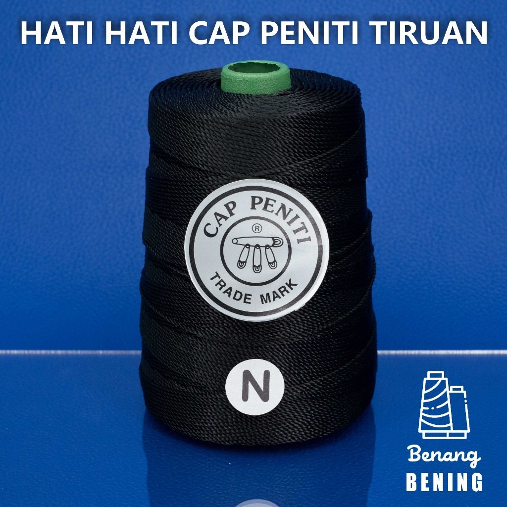 BENANG NYLON NO.27 / D27 CAP PENITI - WARNA N (HITAM)