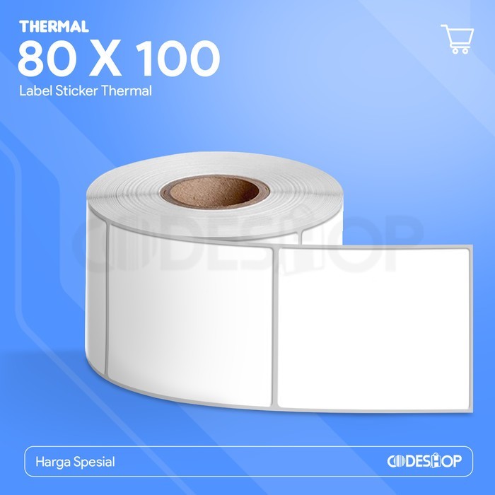 

Terlaris Label Thermal Codeshop 80x100 mm 1 Line isi 500 Stiker Resi Pengiriman SALE