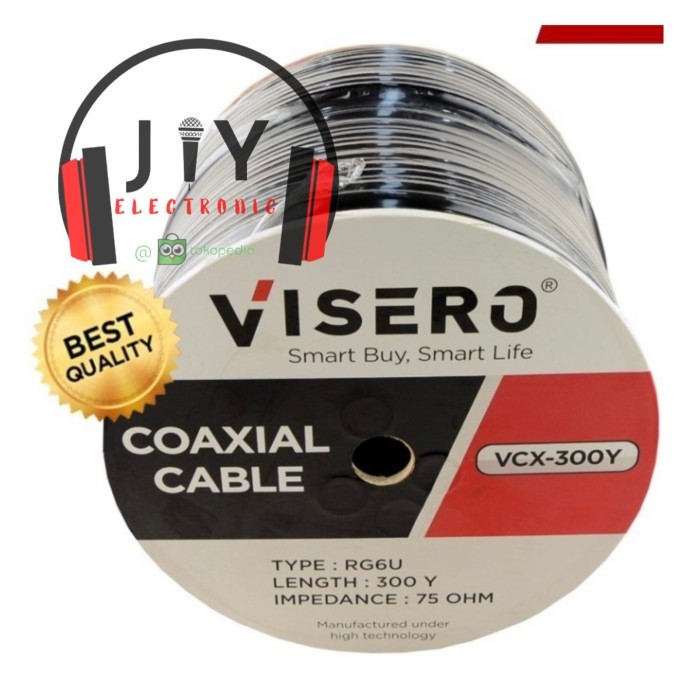 Toko Bakia -- Kabel Parabola Kabel Coaxial RG6 RG6U RG 6U 750 ohm 300 Yard Visero