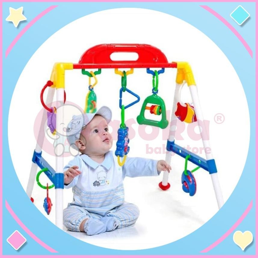 NEW  Mainan Baby Play Gym Set RB2016A Musical Baby ASOKA