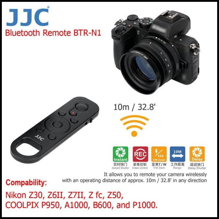 Jjc Wireless Bluetooth Remote Btr-N1 For Nikon Zfc - Z30 - Z50 - P1000