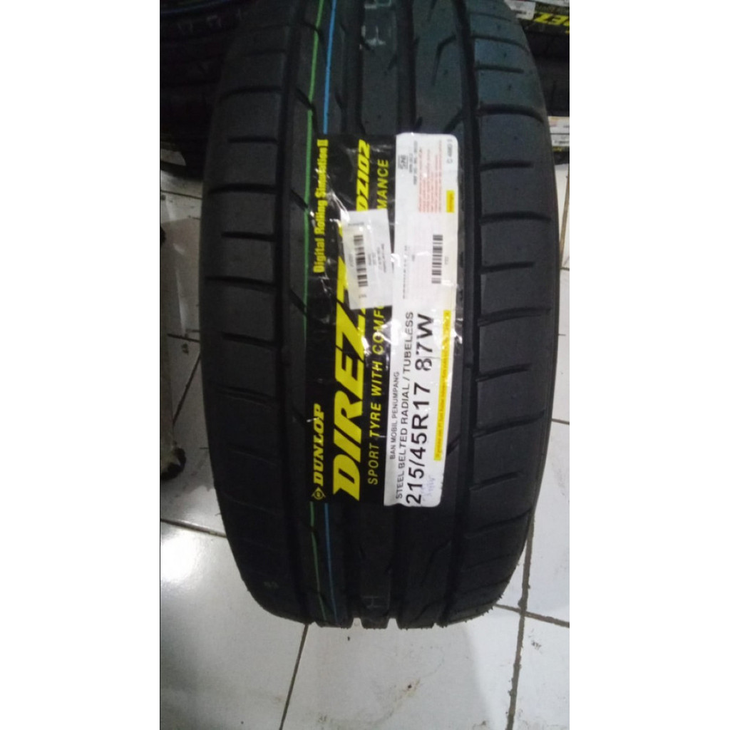BAN LUAR MOBIL DUNLOP 215/45 R17 87W DIREZZA DZ102 66804INS