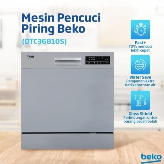 BEKO Dishwasher DTC36810S Mesin Cuci Piring