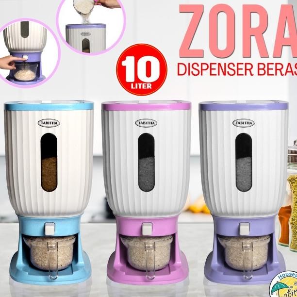 Disser Beras 10 Liter + Gelas Takar Tempat Yimpanan Beras Praktis