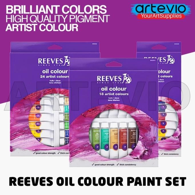 

Cat Minyak / Cat Lukis Set / Cat Oil / Reeves Oil Color Paint Set