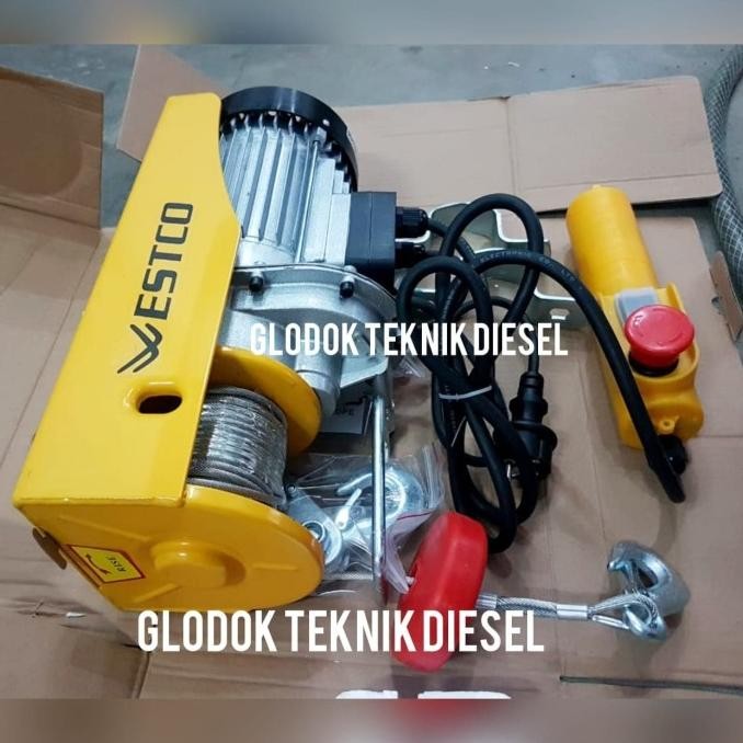 Mini Electric Wire Hoist 600 Kg Takel Katrol Listrik Rope Hoist 600Kg