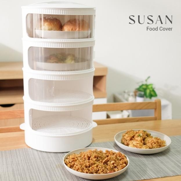 Tudung Saji Susun Viral 4 Tingkat Rak Makanan Tebal El Slide