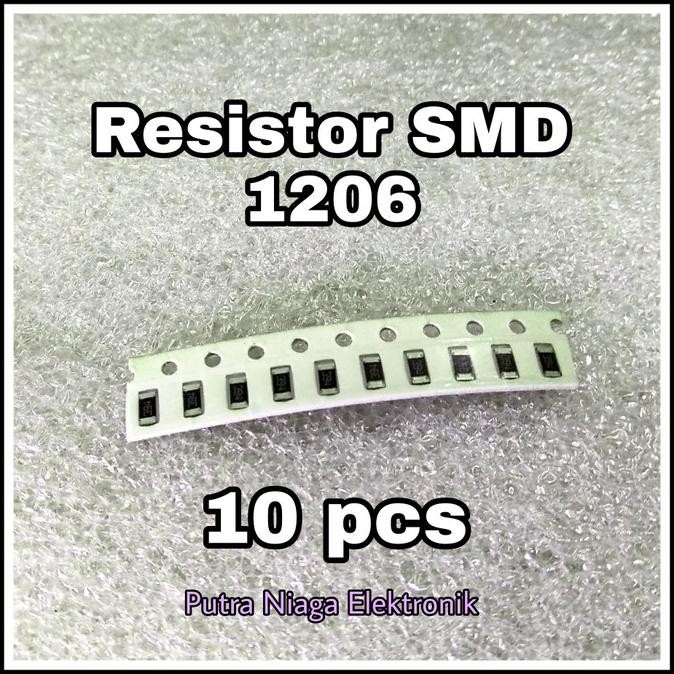 Murah (20pcs) Resistor SMD 1206 3,3 Ohm Chip 3R3 Tahanan SMD1206 3.3R putr4n Kualitas Baik